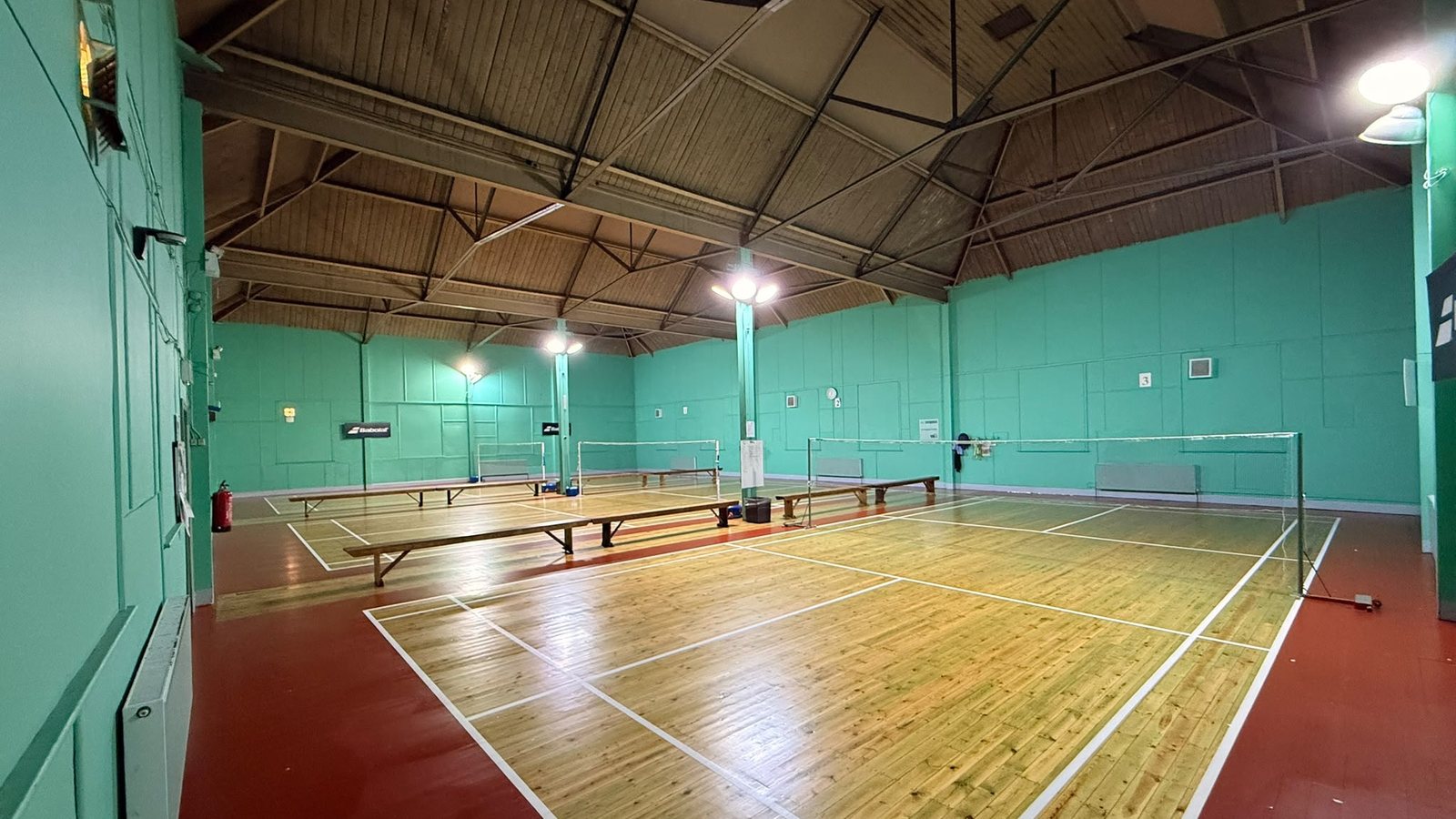 Badminton hall at Harrogate Racquets Club