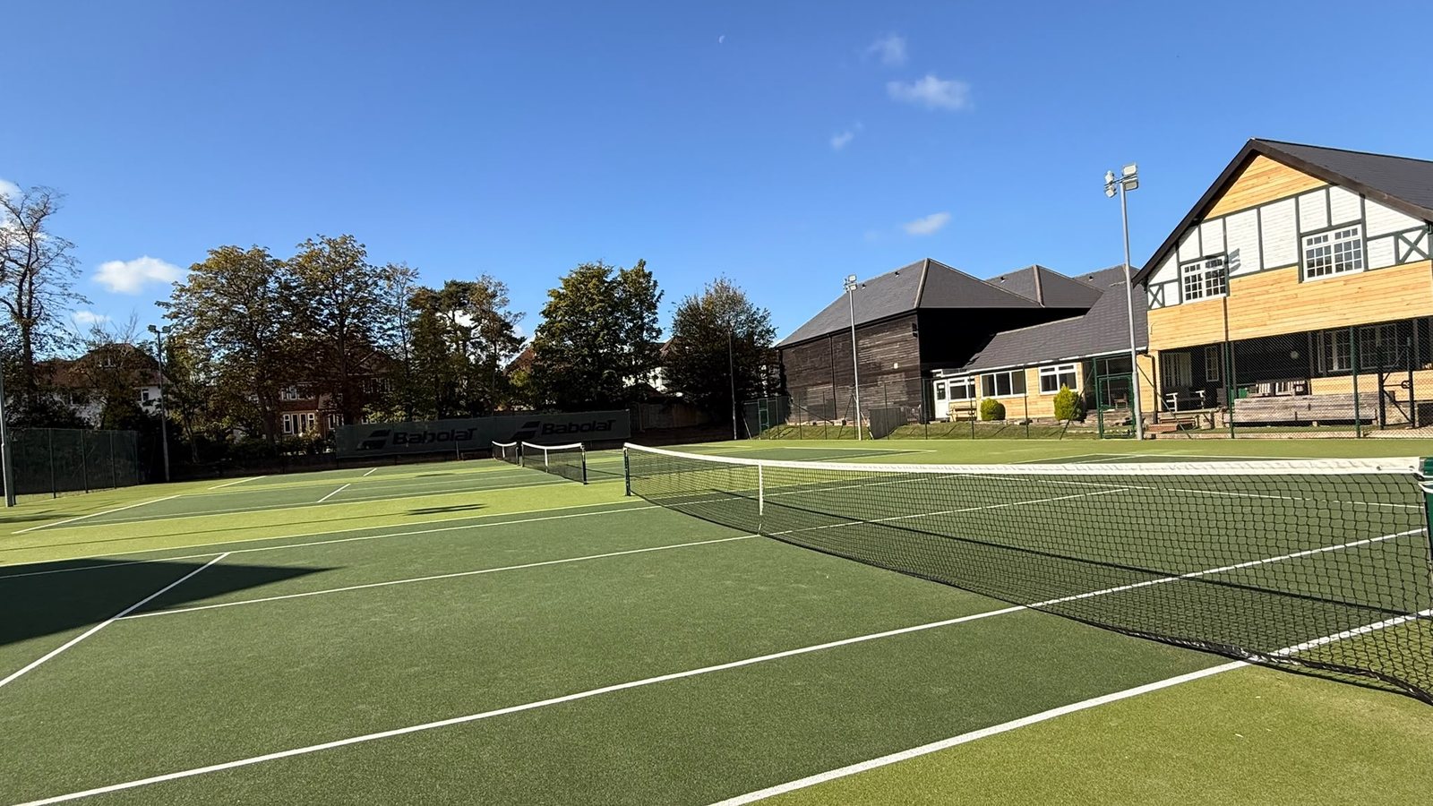 Tennis courts at Harrogate Racquets Club